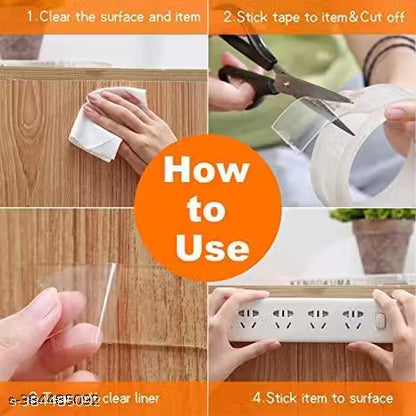 3 Meter Multipurpose Double Sided Tape - Adhesive Silicone Tape, Heavy