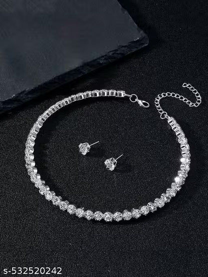 Fancy Tiara Necklace Choker -for women & girls