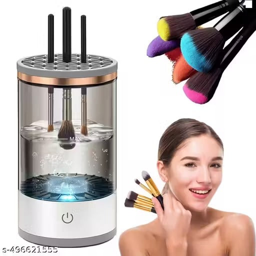 Electric Makeup Brush Cleaner, Makeup Brush Cleaner Machine with Brush Clean Mat