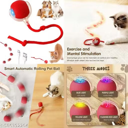 Pet Ball Automatic Toy - Cet/Dog Dancing Toy for Indoor Smart Silicone Rolling Ball