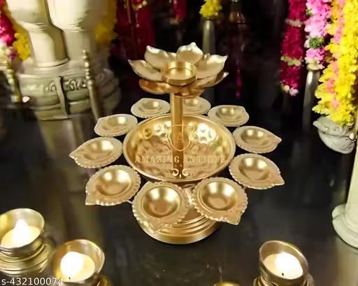 Zs furniture products >> Double layer Urli bowl Handcrafted home decor pooja samagri ganesh decoration saman janmashtami decoration