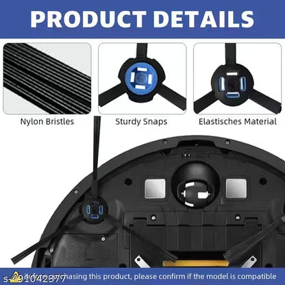 4Pcs Side Brushes for I*Life Robot Vacuum Cleaner V3s Max A7 A9 A10s L100 B5max X800