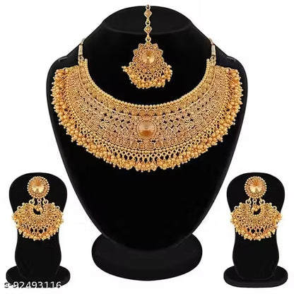 Gold Plated Choker Set with Lct Austrian diamond