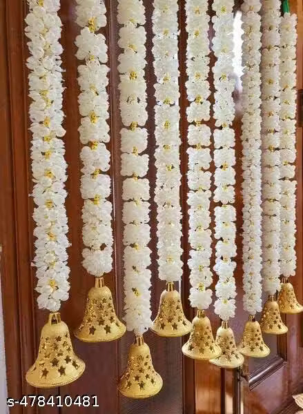 Handmade Decorative Mogra Bell Fluffy Artificial Creeper Bail Garland