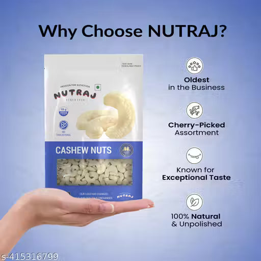 Nutraj Whole Cashew Nuts 200g