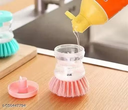 Modern Kitchen Creative Cleaning Brush with Soap Dispenser for Kitchen