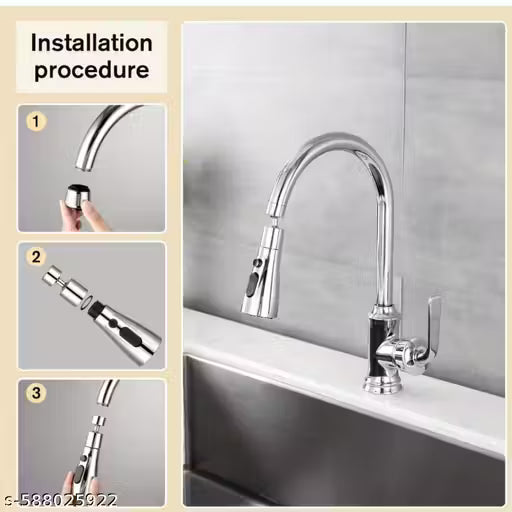 SPLASH HEAD 3 MODES FOR KITCHEN SINK / UNIVERSAL FIT/ PACK OF 1