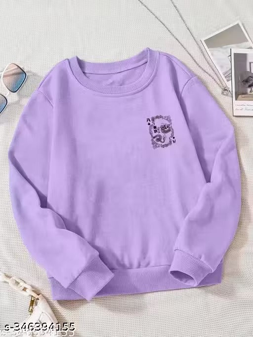 Women T-shirt Lavender (1 PIC = PRINTED = FRUNT-BACK)