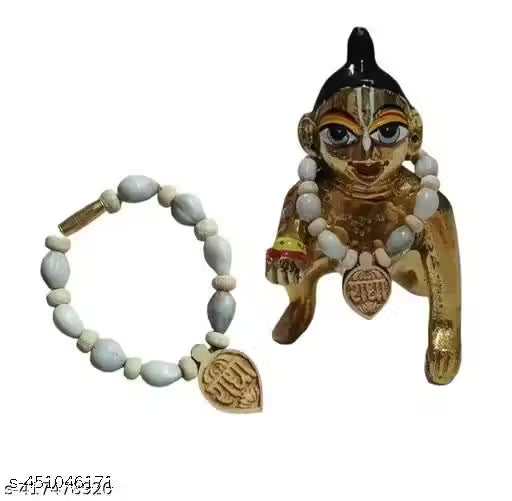 tulsi locket mala &amp; Vejayanti locket mala (pack of 4) specially for laddu gopal ji, Radha ji (0 no. to 5 no.)|