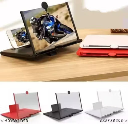 Mobile Phone Holder With Video Screen Amplifier