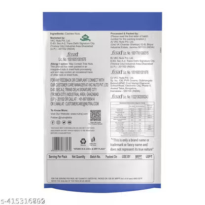 Nutraj Whole Cashew Nuts 200g