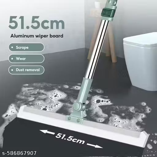 Magic Broom Silicon Floor Wiper Long Handle 180 Degree Rotating Squeegee Broom