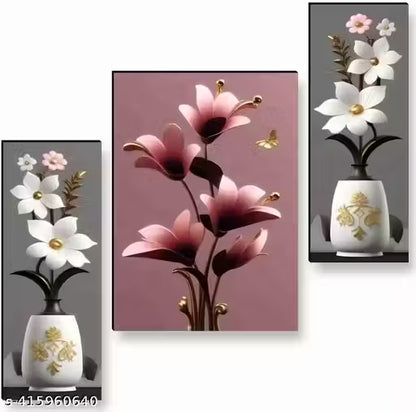 Set Of 3 Wall Painting For Living Room Home Décor Gift Item Etc